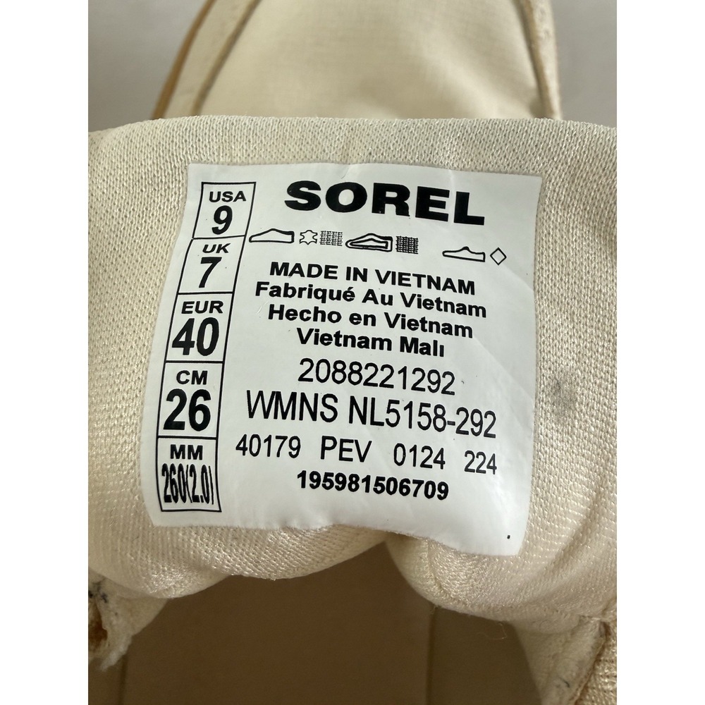 SOREL Women's Cream & Rust Red Platform Sneaker - Picture 9 of 10